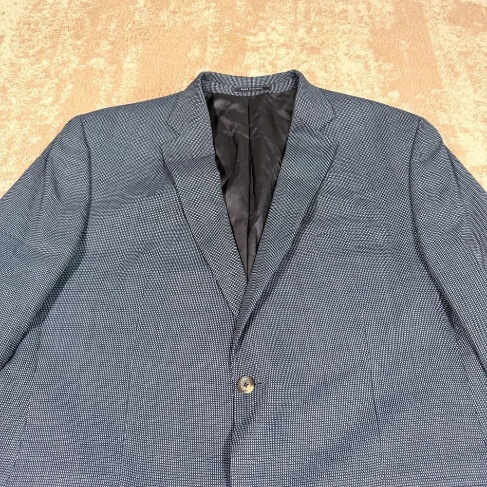 Loro Piana Wool Blazer Mens 46L Blue Sport Coat Cremieux Wool Jacket Business